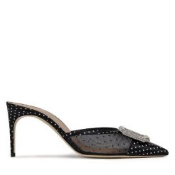 Klapki MALONE SOULIERS. Czarne klapki MALONE SOULIERS, bez wzorów, bez obcasa, bez zapięcia. Za 3,669.00 zł.