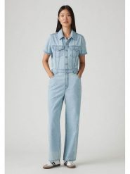 Levi's Kombinezon dżinsowy w kolorze błękitnym rozmiar: S. Niebieskie kombinezony Levi's, s, bez wzorów, z bawełny, bez kołnierzyka, bez ramiączek. Za 189.29 zł.