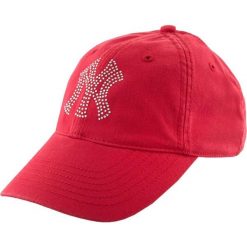 Czapka Unisex z Luksusowej Bawełny NY Diamonds Czerwona. Czerwone czapki z daszkiem New Era, bez wzorów, z bawełny, eleganckie. Za 170.99 zł.