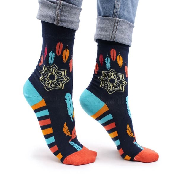 Skarpetki bambusowe Hop Hare - Łapacz snów 36-40. Brązowe skarpetki HAPPY HOP, bez wzorów, z elastanu. Za 29.99 zł.