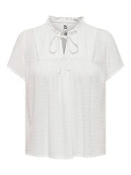 JDY Bluzka "Jdylima" w kolorze białym rozmiar: 38. Białe bluzki JDY, bez wzorów, z wiskozy, bez kołnierzyka, bez ramiączek. Za 65.69 zł.