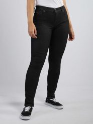 Diesel Clothes Dżinsy "D-Roisin" - Skinny fit - w kolorze czarnym rozmiar: W26/L32. Czarne jeansy Diesel Clothes, l, z aplikacjami, ze skóry, klasyczne, z podwyższonym stanem. Za 119.12 zł.
