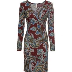 Sukienka kopertowa w deseń paisley bonprix bordowy paisley. Sukienki marki bonprix. Za 129.99 zł.
