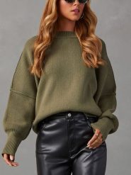 LA Angels Sweter w kolorze oliwkowym rozmiar: XL. Zielone swetry LA Angels, xl, bez wzorów, bez ramiączek. Za 211.31 zł.