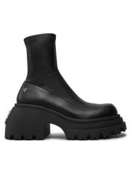 Naked Wolfe Botki Secret Czarny. Czarne botki Naked Wolfe, bez wzorów, ze skóry, bez obcasa, na słupku, bez zapięcia. Za 1,059.00 zł.