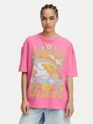 Billabong T-Shirt Summer Of Love EBJZT00592 Różowy Loose Fit. Czerwone t-shirty Billabong, m, bez wzorów, z bawełny, bez kołnierzyka, bez ramiączek. Za 169.99 zł.