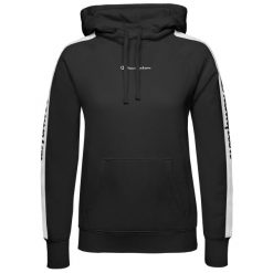 BLUZA DAMSKA SPORTOWA Z KAPTUREM CHAMPION HOODED SWEATSHIRT S KOLOR CZARNY. Czarne bluzy z kapturem Champion, l, bez wzorów, z bawełny, z kapturem, do biegania. Za 150.60 zł.