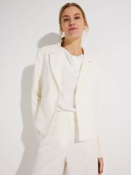 More & More Krótka marynarka Kobiety biały, 44. Białe marynarki i żakiety More & More, bez wzorów, z wiskozy, eleganckie, bez ramiączek. Za 479.95 zł.