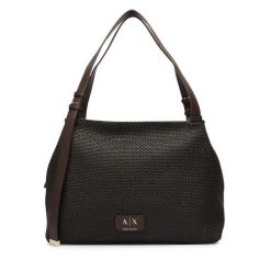 Torebka Armani Exchange. Brązowe torebki klasyczne Armani Exchange, bez wzorów, klasyczne, bez dodatków. Za 939.99 zł.