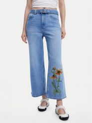 Desigual Jeansy Ohio 25SWDD14 Niebieski Straight Fit. Niebieskie jeansy Desigual, bez wzorów, z jeansu. Za 289.99 zł.