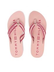 Tommy Hilfiger Japonki Th Webbing Summer Sandal FW0FW09193 Różowy. Czerwone japonki Tommy Hilfiger, bez wzorów, z materiału. Za 169.99 zł.