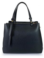 Florence Bags Skórzana torebka "Bea" w kolorze czarnym - 25 x 19 x 11 cm rozmiar: onesize. Czarne torebki klasyczne Florence Bags, bez wzorów, z materiału, przez ramię, bez dodatków. Za 327.32 zł.
