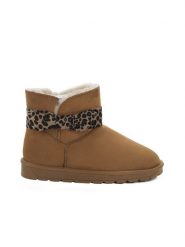 ISLAND BOOT Botki zimowe "Winny Leo" w kolorze jasnobrązowym rozmiar: 38. Brązowe botki Island Boot, bez wzorów, bez obcasa, bez zapięcia. Za 190.06 zł.