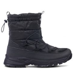 Śniegowce Icepeak. Czarne śniegowce Icepeak, bez wzorów, bez zapięcia. Za 399.99 zł.