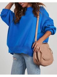 LA Angels Sweter w kolorze niebieskim rozmiar: S. Niebieskie swetry LA Angels, s, bez wzorów, z bawełny, bez ramiączek. Za 145.26 zł.