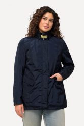 Damskie Kurtka funkcyjna HYPRAR stójka kaptur 2-kierunkowy zamek błyskawiczny. Zielone kurtki Ulla Popken, plus size, bez wzorów, z materiału, bez kaptura. Za 343.99 zł.