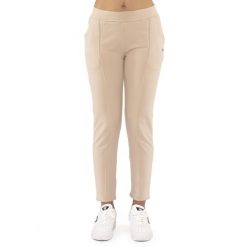 Bluza z bawełna z kieszenie na co dzień na siłownię. Brązowe bluzy LEONE 1947 APPAREL, bez wzorów, z bawełny, sportowe, bez ramiączek, bez kaptura. W wyprzedaży za 136.83 zł.