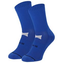 Skarpety piłkarskie z antypoślizgowe - 2 pary - Skarpety piłkarskie Grip. Niebieskie skarpetki XTREME, bez wzorów, z elastanu. W wyprzedaży za 128.95 zł.