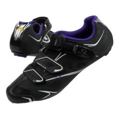 Buty rowerowe Northwave Starlight Srs 80141009 19 czarne. Czarne buty treningowe bez wzorów, z materiału, bez zapięcia. Za 212.19 zł.