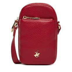 Torebka Beverly Hills Polo Club. Czerwone listonoszki Beverly Hills Polo Club, bez wzorów, bez dodatków. Za 99.99 zł.