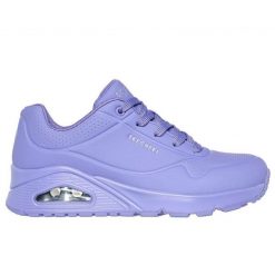 Buty Skechers Uno Stand On Air lifestylowe sneakersy 73690-LIL fioletowe. Fioletowe buty treningowe bez wzorów, z gumy, bez zapięcia. Za 519.03 zł.