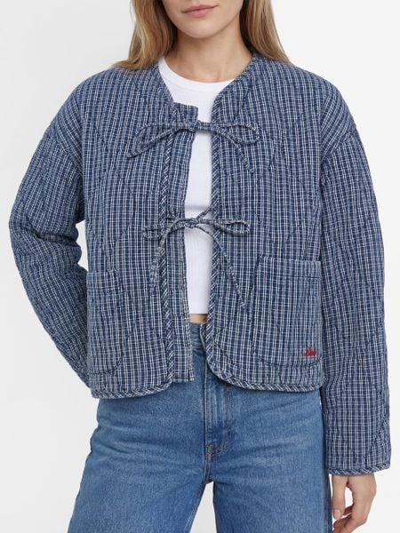 Levi's kurtka pikowana Kobiety niebieski, M. Niebieskie kurtki Levi's, m, bez wzorów, z bawełny, bez kaptura. Za 379.95 zł.