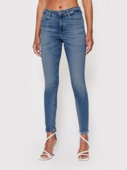 Guess Jeansy W2YA46 D4Q01 Niebieski Skinny Fit. Niebieskie jeansy Guess, z aplikacjami, z bawełny. Za 309.99 zł.
