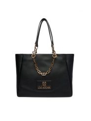 LOVE MOSCHINO Torebka JC4164PP1OL1200A Czarny. Czarne shopper bag Love Moschino, bez wzorów, ze skóry, bez dodatków. Za 1,399.00 zł.