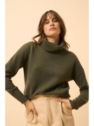 Just Cashmere Kaszmirowy golf "Romane" w kolorze khaki rozmiar: XL. Brązowe swetry Just Cashmere, xl, bez wzorów, z kaszmiru, bez ramiączek. Za 521.99 zł.