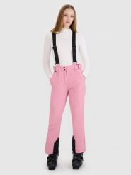 4F Spodnie narciarskie w kolorze jasnoróżowym rozmiar: XS. Różowe spodnie dresowe 4f, bez wzorów, narciarskie. Za 160.96 zł.