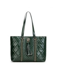 Monnari Torebka TORIMP0-24Z-BAG5290-K008D000 Zielony. Zielone torebki klasyczne Monnari, bez wzorów, ze skóry, bez dodatków. Za 139.99 zł.