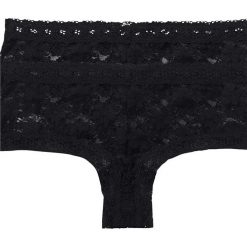 Figi hipster (2 pary) bonprix czarny + czarny. Bokserki damskie marki bonprix. Za 45.98 zł.