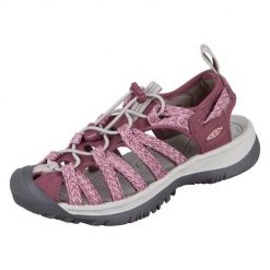 Buty trekkingowe damskie Keen Whisper. Czerwone buty trekkingowe Teva, z materiału, bez zapięcia. Za 709.00 zł.