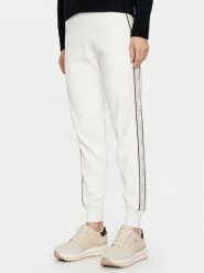 Liu Jo Sport Spodnie materiałowe TF4226 MS63L Biały Regular Fit. Białe spodnie materiałowe Liu Jo Sport, bez wzorów, z materiału, sportowe. Za 339.99 zł.