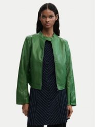 Desigual Kurtka z imitacji skóry Ariel 26SWEW09 Zielony Regular Fit. Zielone kurtki Desigual, xl, bez wzorów, ze skóry, bez kaptura. Za 509.99 zł.