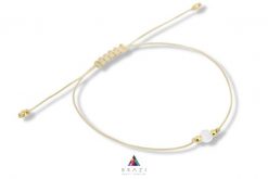 Bransoletka Szczęścia Kryształ Górski. Brązowe bransoletki Brazi druse jewelry, z kryształem, srebrne. Za 59.00 zł.