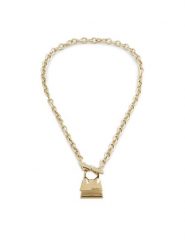 JACQUEMUS Naszyjnik 231JW549-5800 Złoty. Żółte naszyjniki JACQUEMUS, z tworzywa sztucznego, metalowe. Za 739.99 zł.