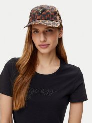 Guess Czapka z daszkiem AW5320 POL01 Brązowy. Brązowe czapki z daszkiem Guess, z aplikacjami, z materiału. Za 139.99 zł.