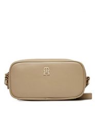 Tommy Hilfiger Torebka AW0AW16468 Beżowy. Brązowe listonoszki Tommy Hilfiger, bez wzorów, ze skóry, bez dodatków. Za 199.99 zł.