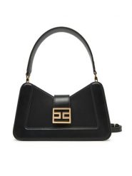 Elisabetta Franchi Torebka BS-18A-51E2-V350 Czarny. Czarne torebki klasyczne Elisabetta Franchi, bez wzorów, ze skóry, bez dodatków. Za 1,519.00 zł.
