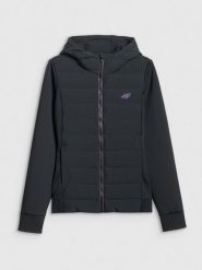 4F Kurtka z wypełnieniem syntetycznym damska - czarna XL. Czarne kurtki 4f, xl, bez wzorów, z puchu, bez kaptura. Za 349.99 zł.