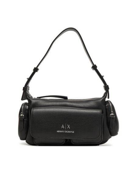 Armani Exchange Torebka XW000405 AF12589 UC001 Czarny. Czarne torebki klasyczne Armani Exchange, bez wzorów, ze skóry, bez dodatków. Za 359.99 zł.