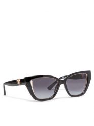 Guess Okulary przeciwsłoneczne GU7816 5401B Czarny. Czarne okulary przeciwsłoneczne Guess, z aplikacjami, z tworzywa sztucznego. Za 389.99 zł.