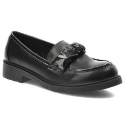 Czarne Półbuty S. Barski Eleganckie Buty. Czarne półbuty wsuwane S.BARSKI, bez wzorów, z lakierowanej skóry, eleganckie, bez obcasa, na płaskiej podeszwie. Za 135.99 zł.
