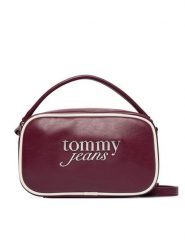 Tommy Jeans Torebka Tjw Bold Script Camera Bag AW0AW19053 Bordowy. Czerwone torebki klasyczne Tommy Jeans, bez wzorów, z jeansu, bez dodatków. Za 409.99 zł.