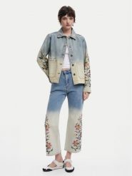 Desigual Jeansy Texas 25SWDD01 Niebieski Straight Fit. Niebieskie jeansy Desigual, bez wzorów, z bawełny. Za 289.99 zł.