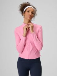 4F Bluza slim bez kaptura damska - różowa S. Czerwone bluzy 4f, s, bez wzorów, bez kaptura. Za 189.99 zł.