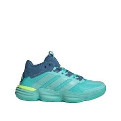 Buty sportowe adidas Stabil 16 Indoor Kobieta Niebieskie. Niebieskie buty treningowe adidas, bez wzorów, z materiału, bez zapięcia, do koszykówki. Za 445.40 zł.