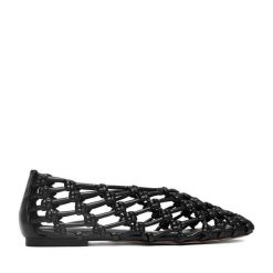 Baleriny Badura. Czarne baleriny Badura, bez wzorów, bez obcasa, bez zapięcia. Za 299.99 zł.