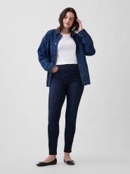 GAP Dżinsy - Skinny fit - w kolorze granatowym rozmiar: W29. Niebieskie jeansy GAP, bez wzorów, klasyczne, z podwyższonym stanem. Za 137.10 zł.